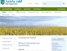 Tablet Screenshot of antsla.kovtp.ee